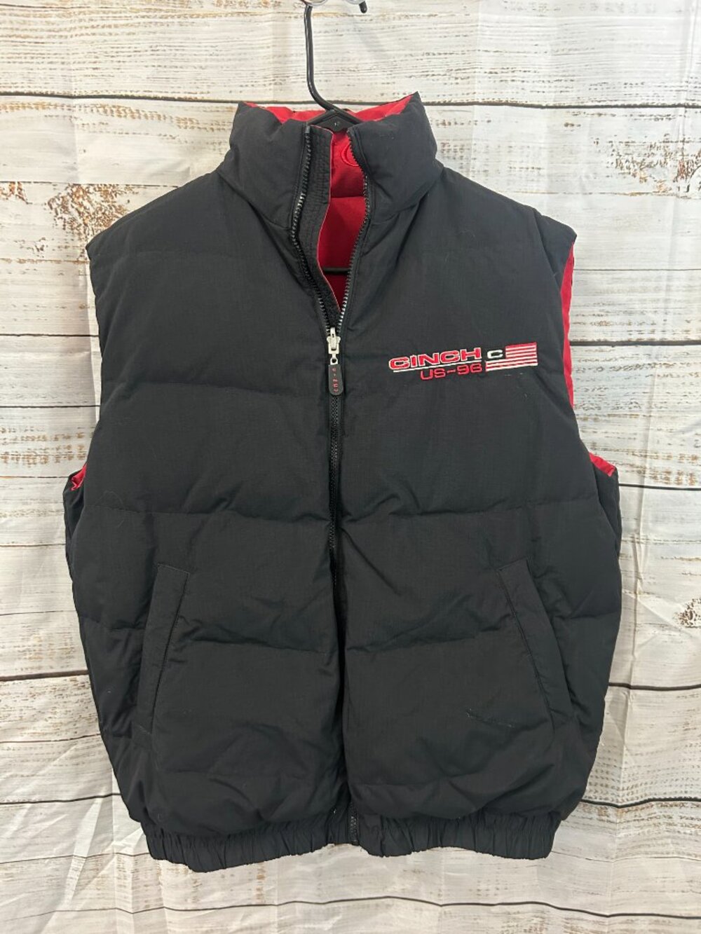 Cinch Reversible Mens Down Puffer Vest‎ Pro Team Medium